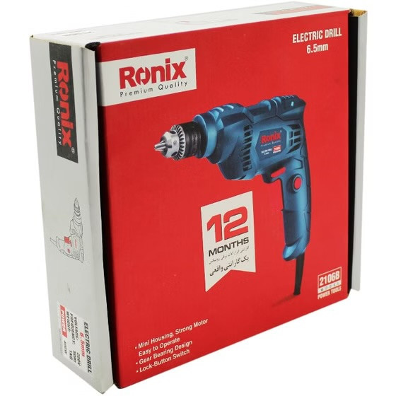 دریل برقی رونیکس 6.5 میلیمتر 400 وات