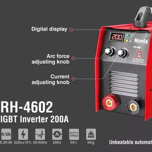 اینورتر جوشکاری 200 آمپر رونیکس مدل RH-4602 | پاور پلاس