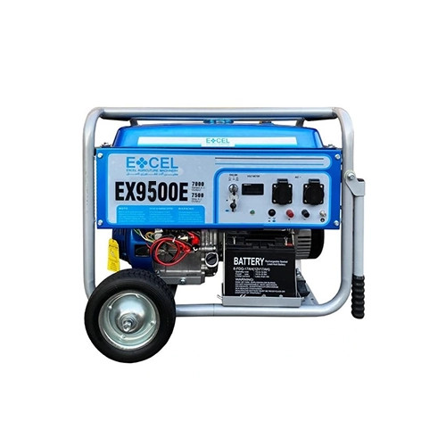 موتور برق بنزینی اکسل 7.5 کیلووات | مدل EX9500E | استارتی چرخدار