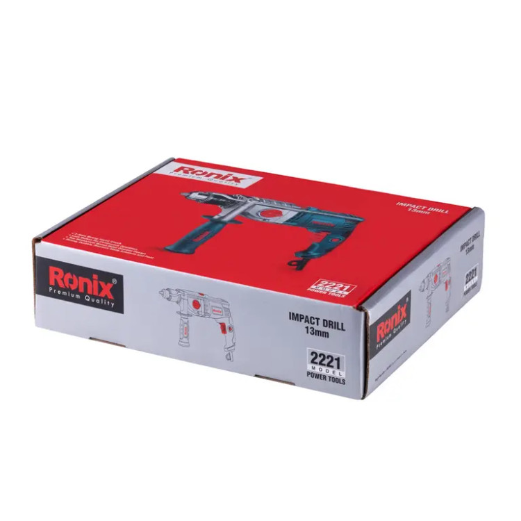 دریل برقی گیربکسی رونیکس 13 میلیمتر 1050 وات | مدل 2221