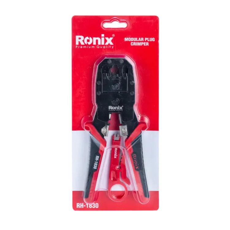 انبر سوکتزن تلفن و شبکه رونیکس | مدل RH-1830 | چندکاره و فولادی