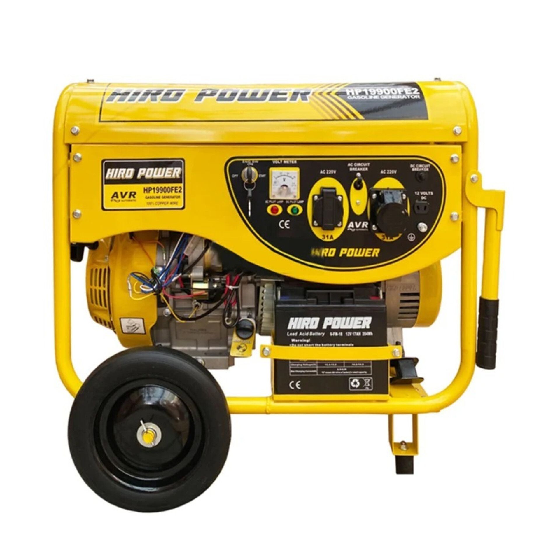 موتوربرق بنزینی هیرو پاور 8.5 کیلووات | مدل HP19900FE2 | سیم پیچ مسی