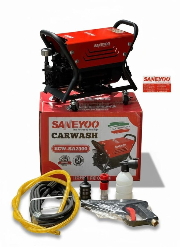 کارواش دینامی چرخدار سانیو ۱۸۰ بار مدل ECW-SA2300 | همراه کف پاش